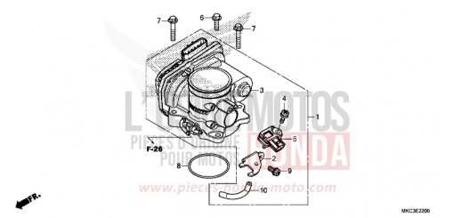 THROTTLE BODY GL1800DAJ de 2018